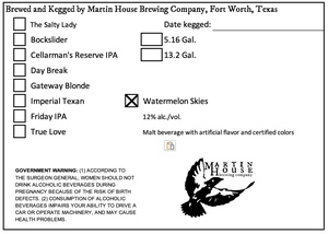 Martin House Brewing Company Watermelon Skies