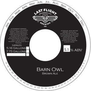 Barn Owl Brown Ale April 2023
