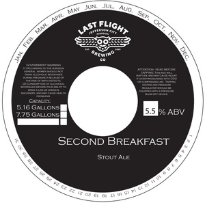 Second Breakfast Stout Ale April 2023