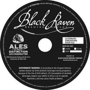 Black Raven Alternate Dimensions Sour Ale