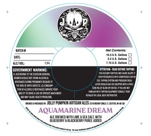 Jolly Pumpkin Artisan Ales Aquamarine Dream