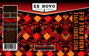 Ex Novo Brewing Company Cardinal Sim April 2023