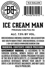 Breckenridge Brewing Company, Bbi Acquisition Ice Cream Man