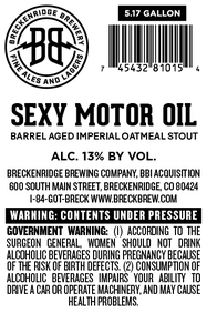 Breckenridge Brewing Company, Bbi Acquisition Sexy Motor Oil