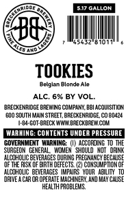 Breckenridge Brewing Company, Bbi Acquisition Tookies