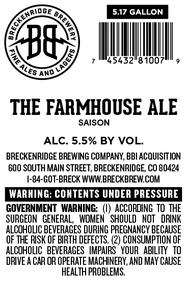 Breckenridge Brewing Company, Bbi Acquisition The Farmhouse Ale