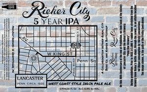 Rural City Beer Co. Rieker City 5 Year IPA April 2023