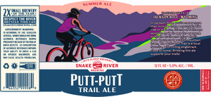 Snake River Brewing Putt-putt Trail Ale April 2023