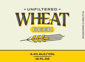 Boulevard Unfiltered Wheat April 2023