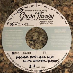 Grain Theory Mango Day-glo Ale With Natural Flavors