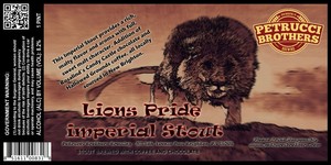 Petrucci Brothers Brewing Lions Pride Imperil Stout