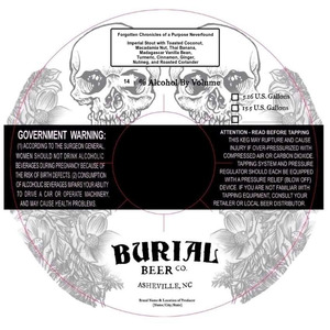 Burial Beer Co. Forgotten Chronicles Of A Purpose Neverfound