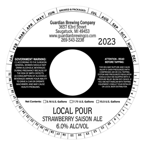 Local Pour Strawberry Saison Ale April 2023