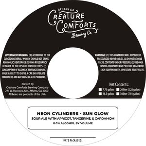 Creature Comforts Brewing Co. Neon Cylinders Sun Glow