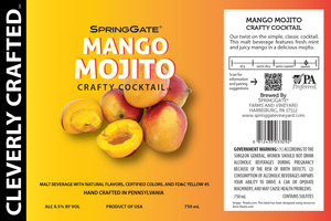 Springgate Mango Mojito Crafty Cocktail April 2023