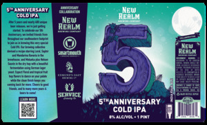 New Realm 5th Anniversary Cold IPA