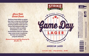 Strike Brewing Co. Game Day Lager