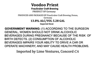 Fraugruber Craft Brewing Voodoo Priest