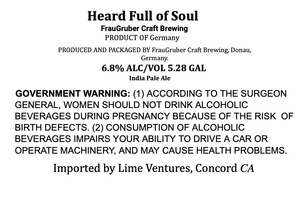 Fraugruber Craft Brewing Heard Full Of Soul