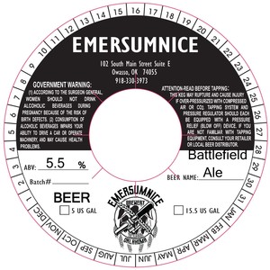 Emersumnice Brewery Battlefield Ale