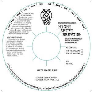Haze Maze: Fire Double Dry-hopped Double India Pale Ale