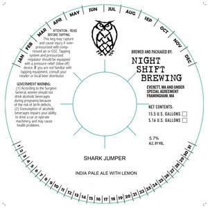 Shark Jumper India Pale Ale With Lemon April 2023