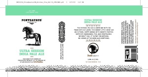 Ponysaurus Brewing Ultra Session India Pale Ale April 2023