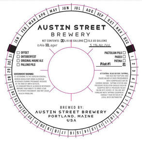 Austin Street Brewery Pilot #1 April 2023