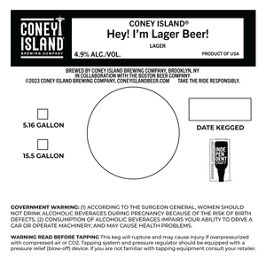 Coney Island Hey I'm Lager Beer