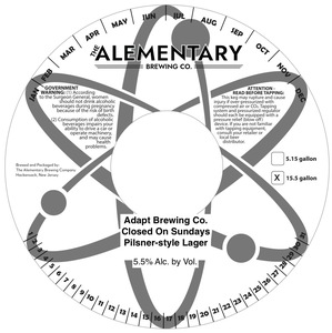 Adapt Brewing Co. Closed On Sundays April 2023