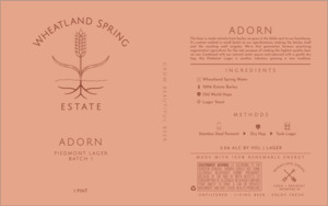 Wheatland Spring Farm + Brewery Adorn April 2023