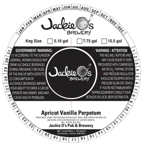 Jackie O's Apricot Vanilla Perpetum