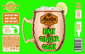 Austin Brothers Beer Co Lime Ginger Gose April 2023