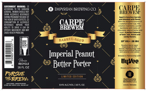 Empyrean Brewing Co. Imperial Peanut Butter Porter May 2023