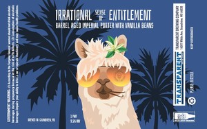 Irrational Sense Of Entitlement Barrel Aged Imperial Porter With Vanilla Beans 