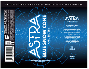Astra Blue Snow Cone Hard Seltzer