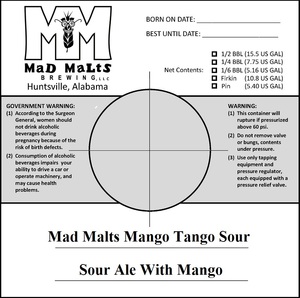 Mad Malts Mango Tango Sour May 2023