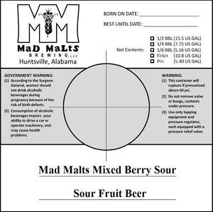 Mad Malts Mixed Berry Sour 