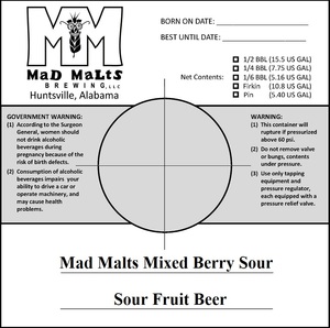 Mad Malts Mixed Berry Sour May 2023