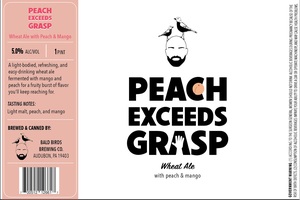 Bald Birds Brewing Co. Peach Exceeds Grasp