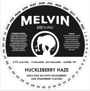 Melvin Brewing Huckleberry Haze May 2023