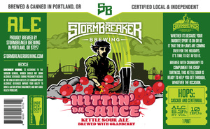 Stormbreaker Brewing Hittin' Da Sauce May 2023