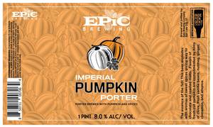 Epic Brewing Imperial Pumpkin Porter May 2023