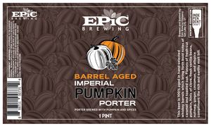 Epic Brewing Barrel Aged Imperial Pumpkin Porter May 2023
