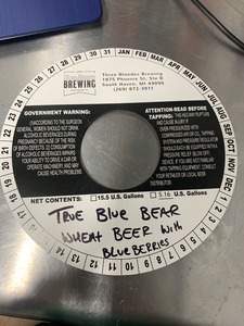 Three Blondes Brewing True Blue Bear