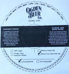 Ogden Beer Company Space Cruz India Pale Ale