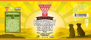 Yazoo Birthday Saison Ale 