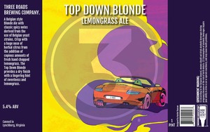 Three Roads Brewing Company Top Down Blonde May 2023