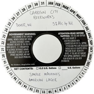 Garrison City Beerworks Simple Machines