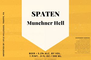 Spaten Munchner Hell May 2023